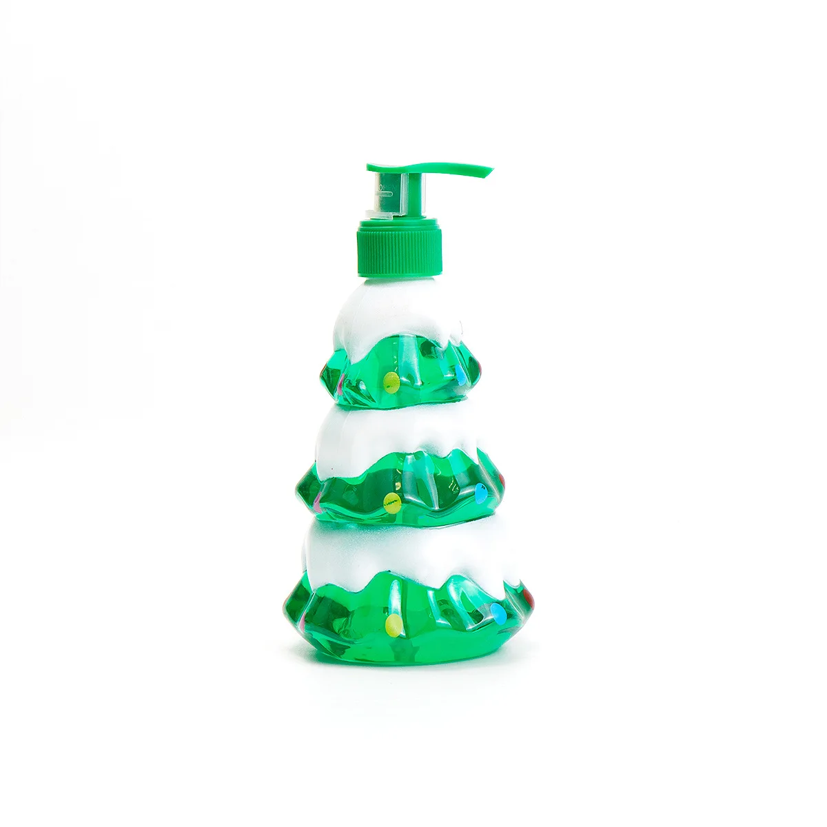 High Quality 320ml PET Christmas Tree Shape Bottle Empty  Shampoo Body Lotion Pet Plastic Bottle For Kid And Christmas