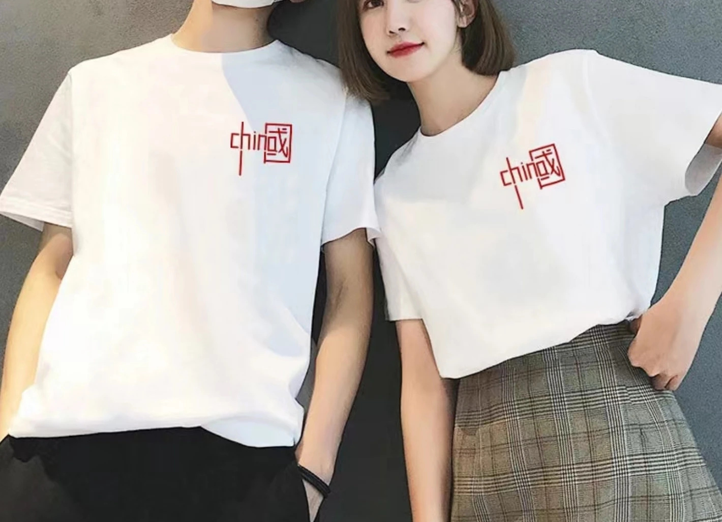 clothes factory wholesale custom high quality anti fouling breathable  unisex couple  round neck short sleeve tee