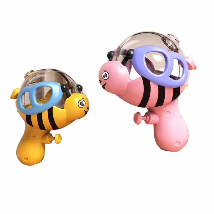 Kids Promotion Small Water Gun Toy Cute crystal ball transparent squirting plastic bee for boy and girl kids cartoon animal