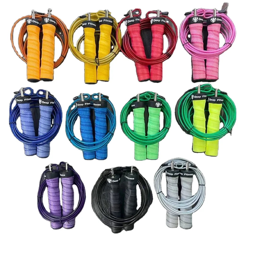 Wholesale custom Logo Aluminum Handle speed weighted heavy Skip Rope skipping jump rope skipping rope fitness