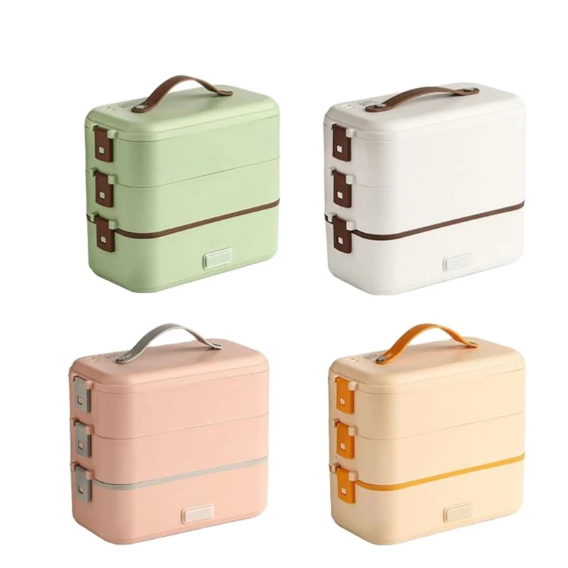 Heating Food Portable Stainless Steel Food Container Warmer Electric Lunch Boxes For Car And Home