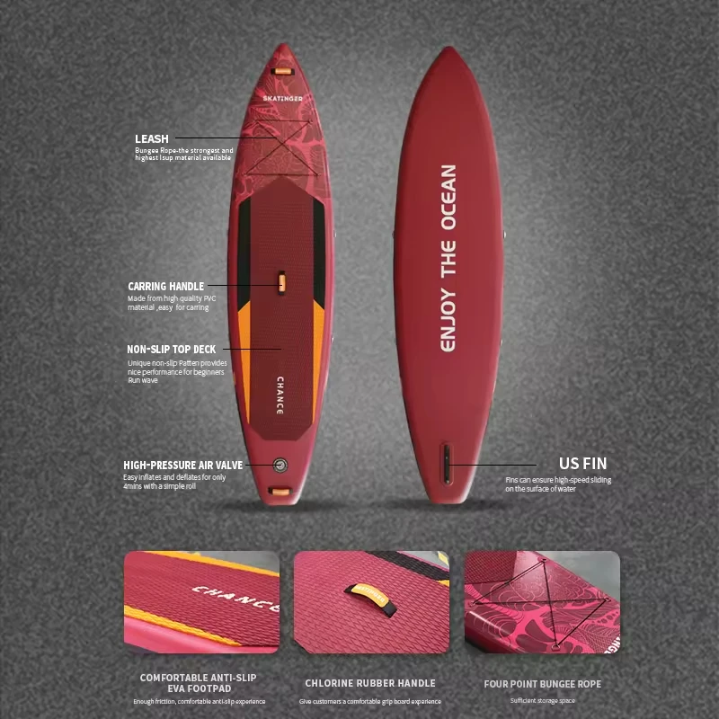 Skatinger Manufacturer OEM ODM Double layer inflatable sup board sup stand up paddle board