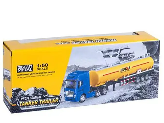 1:50 Oil Tank Car Model Small Die Cast Alloy Metal Truck Series Toy For Boys