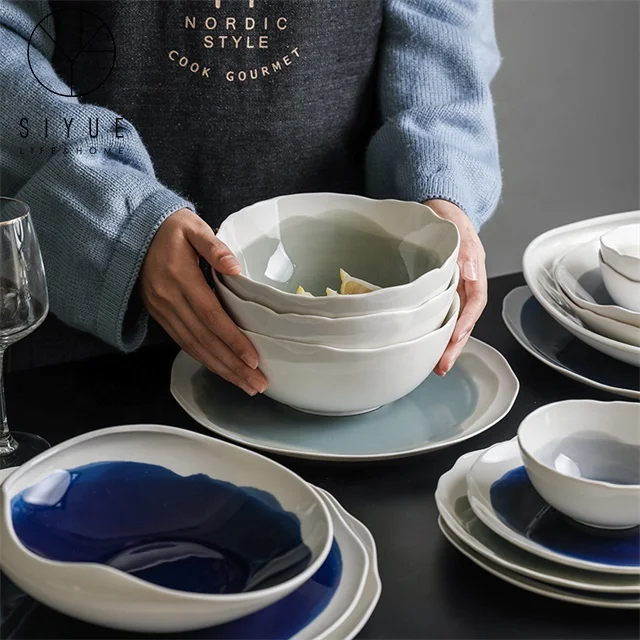 Cheap Japanese Grace Designs Ceramic Restaurant Plate Dinnerware 7 Inch Flat 1138