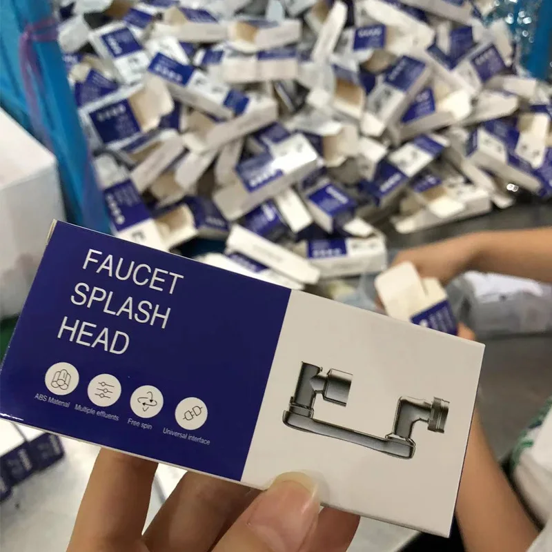 Extender Faucet Aerator Plastic Splash Filter Kitchen Washbasin Faucets Bubbler Nozzle Robotic Arm Universal 1080 Rotation tap