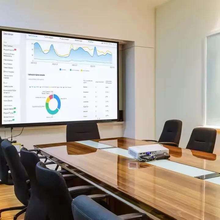 120-Inch Multi-Finger Touch Interactive Smart Screen White Board Projector with LCD for Teaching Interactive Boards