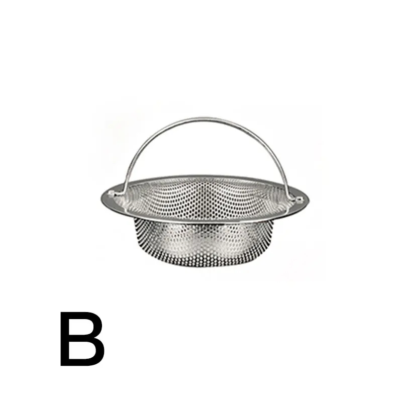 Morez Durable Wire Mesh Sink Basket Mesh Kitchen Stainless Steel Kitchen Sink Strainer Hair Basket Mesh Sink Filter with Handle