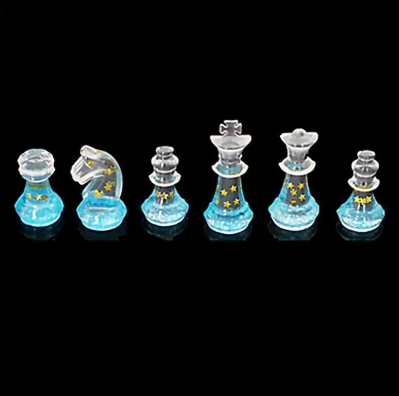 New Design International Chess Silicone Resin Mold For Epoxy DIY