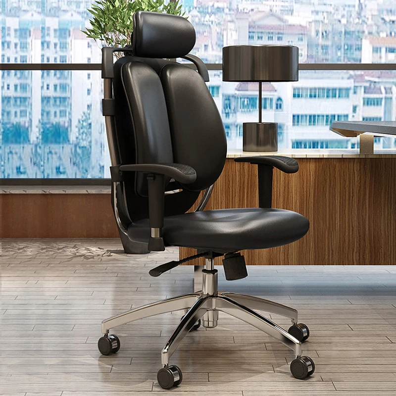 Domi J Leather ABS Executive Conference Home Office Chairs Furniture Customized Metal Office Chair