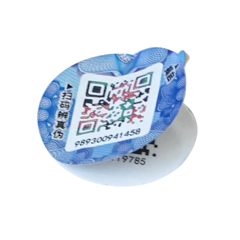 Authenticity Query System Verification Customized Self-adhesive Peel off 3D Tamper proof Tags Security Labels QR Code Stickers