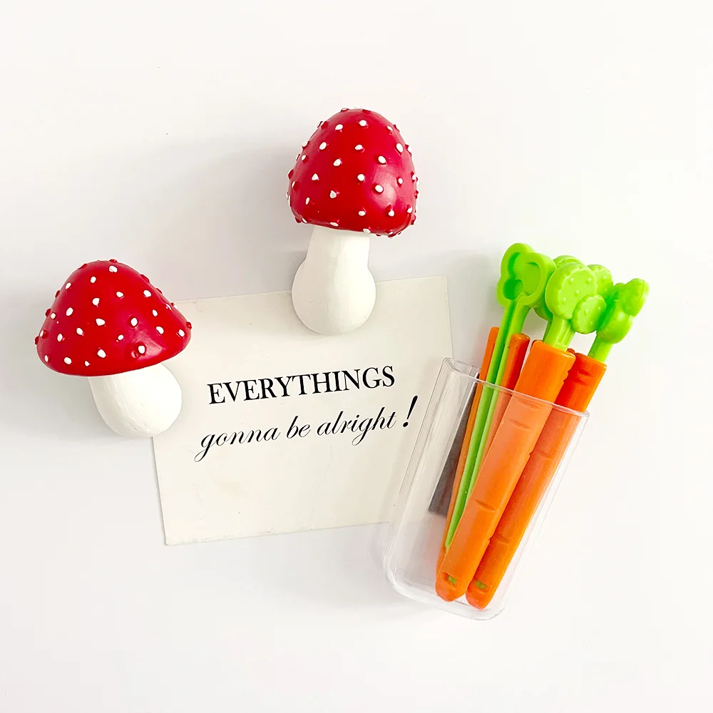 Best Selling Red Mushroom Refrigerator Magnet Office Decorative 3d Resin Fridge Magnet Buy