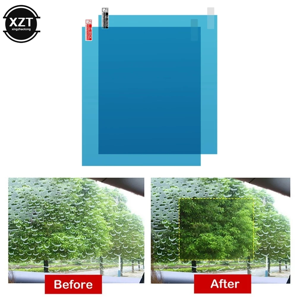 Full Screen Glass Anti Fog Side Window Reflective Waterproof Auto Car Rearview Mirror Rain proof Film