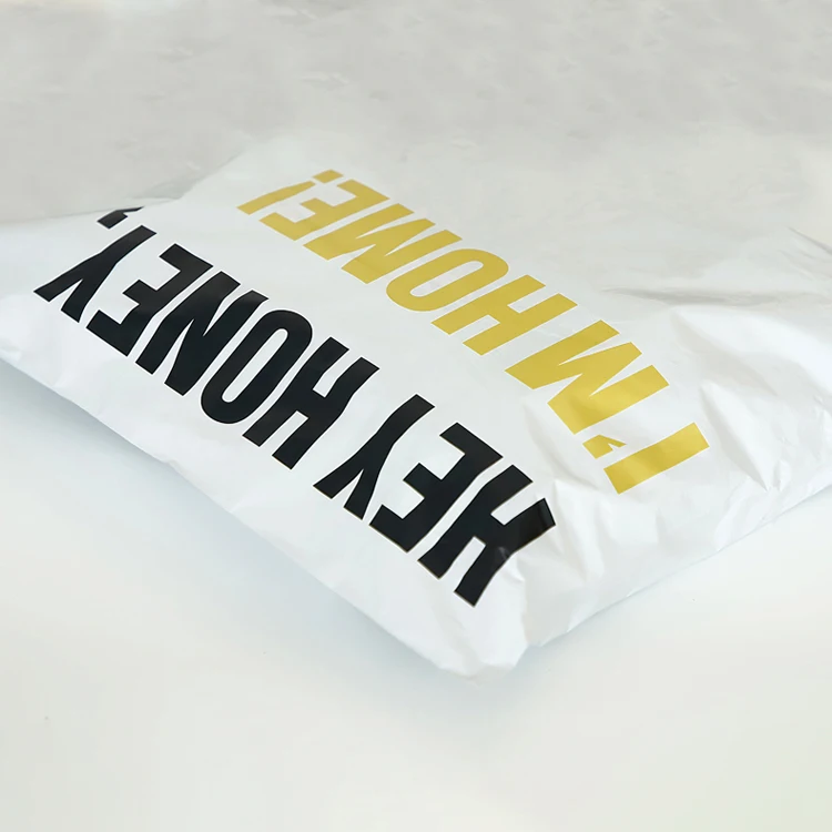 Customised 50cm Clear Poly Bag Eco Friendly Plastic Shipping Mailing Bags