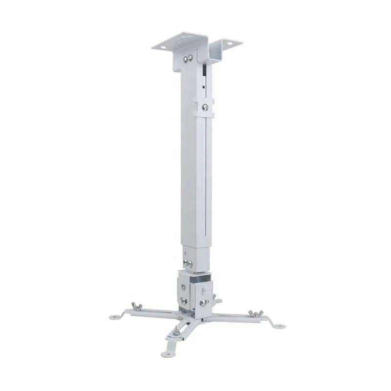 43-65cm Telescopic Square Pipe Multifunctional Universal Multimedia Video Projector Roof Ceiling Wall Mounts Bracket Holder