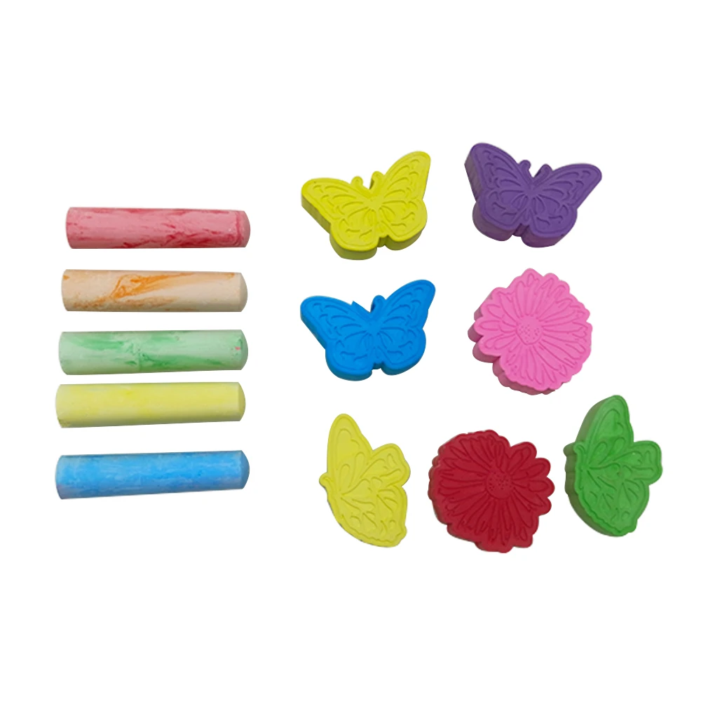 Brand new design Outdoor Non Toxic Butterfly Shaped sidewalk chalk children schooling toy