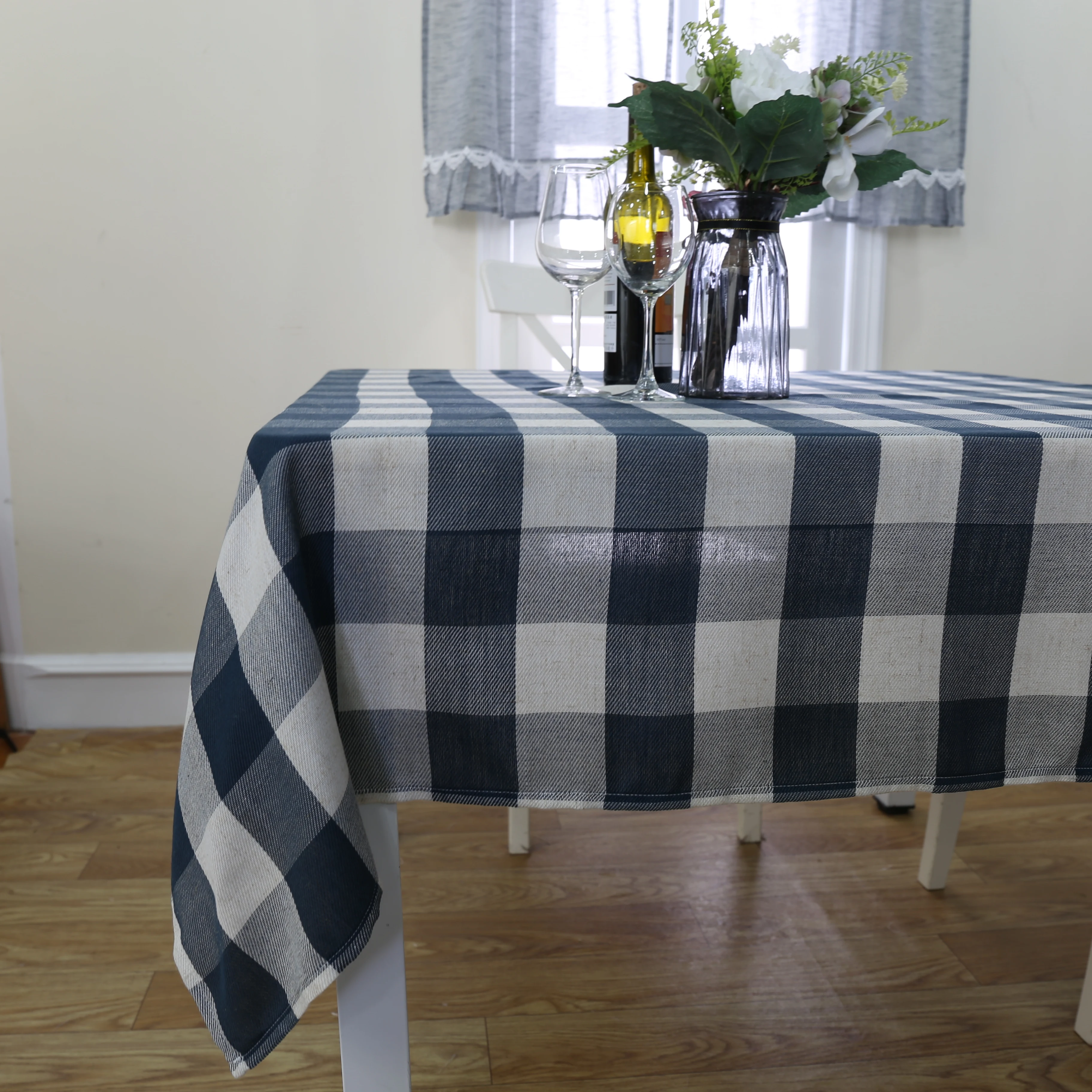 
Modern Rectangle Linen Dining Table Cloth Cover Tableclothes For Wedding Party Hotel Home Decoration 