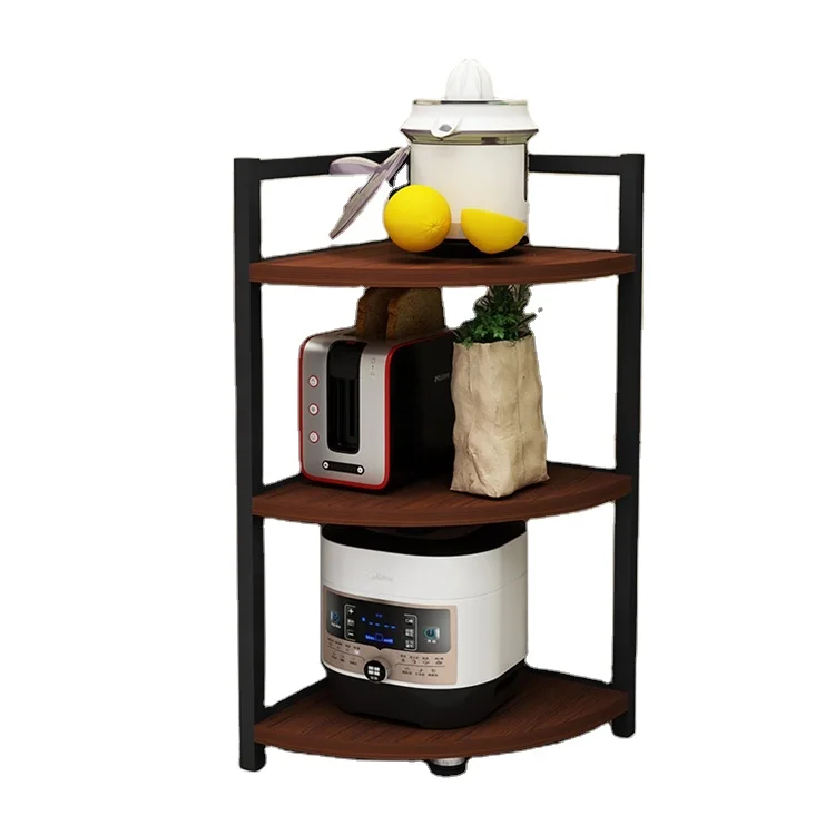 Wholesale kitchen corner shelf multi-layer drop triangle pot rack