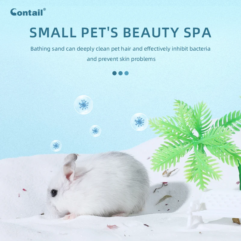 Small Pet Hamster Dry Bathing Sand Hamster Cleaning Products Small Animal Bath Sand