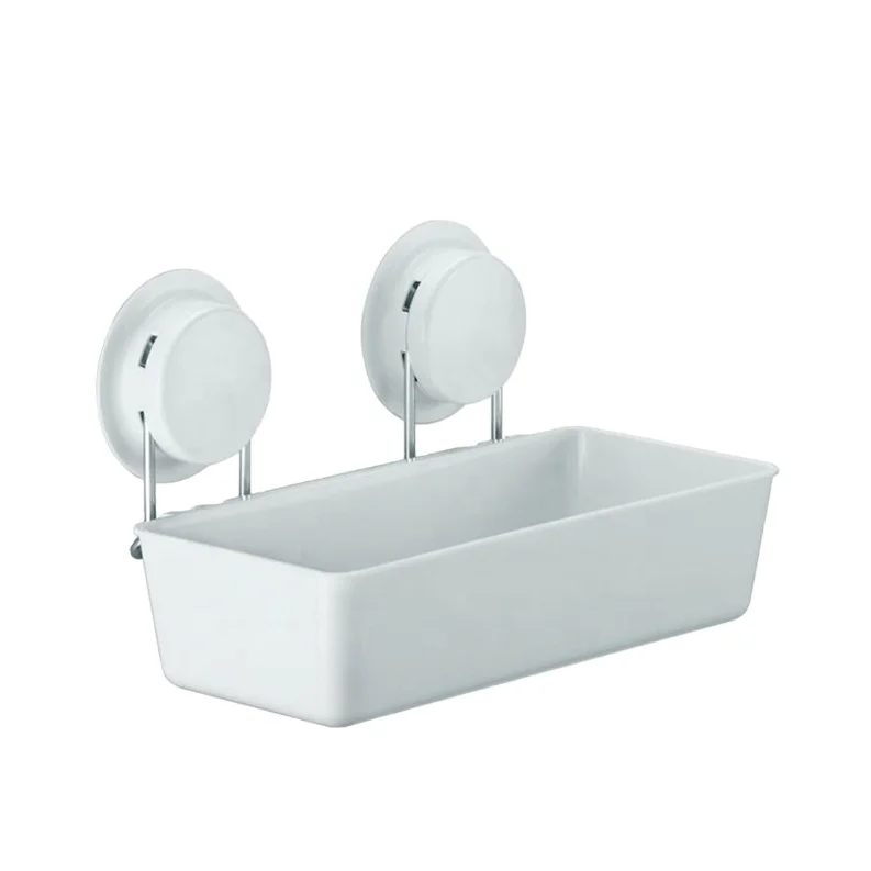 Wholesale square bathroom corner storage stainless steel simple box  style surface wall shelf