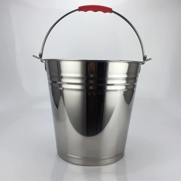  Высокое качество 5L 6L кувшин для воды из нержавеющей стали ведро домик и набором инструментов чистки Прочный ведра швабры металлические с ручкой домашнего