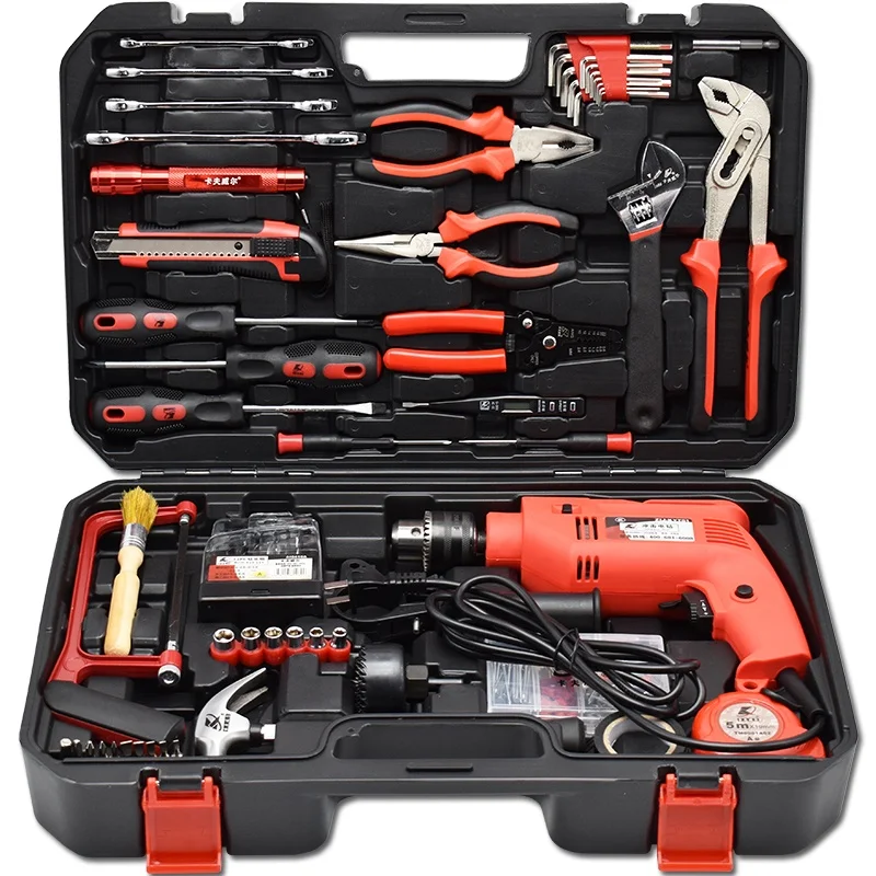 KAFUWELL H4001A 129pcs Hot Selling Hardware Tools Combo Kit OEM Home Repair Household Tool Sets