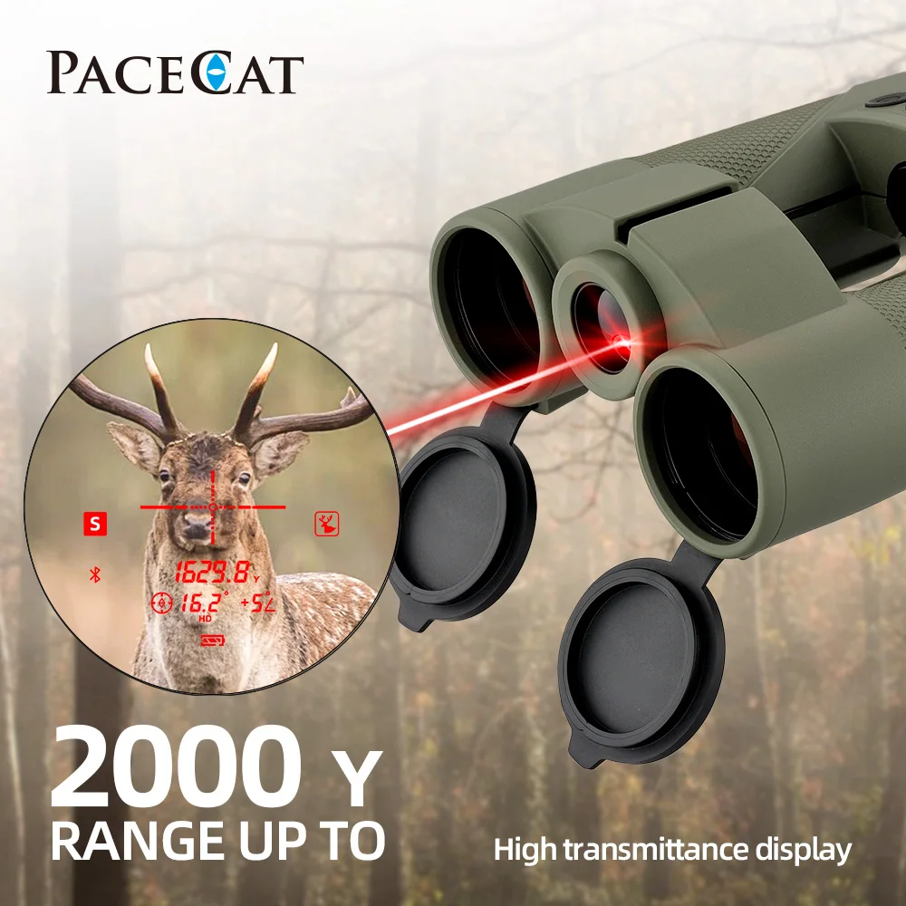 Диапазон измерения для ночного наблюдения Pacecat 10x42 макс 2000 м LRF бинокулярный