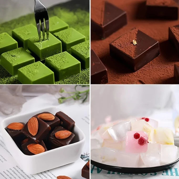 4 Pcs Set 126 Cavity Silicone Ice Cube With Dropper Online Top Seller 2022 Kitchen Accessories Baking Tools Square Cake Moulds