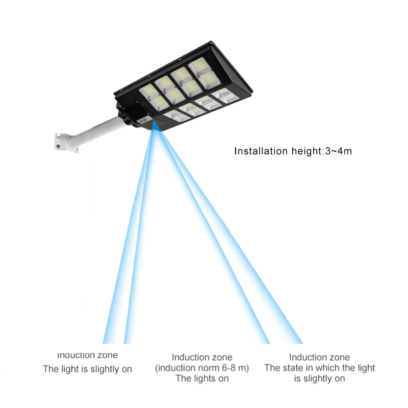 abs  all in one solar street light outdoor large capacity battery solar abs  all in one solar street light