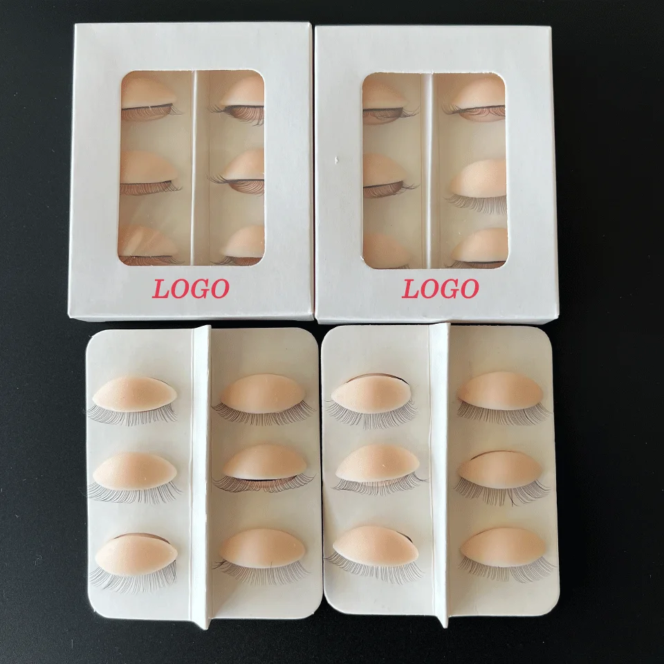 Removable Eyelids lash mannequin head with 3 lash layers eyelash mannequin head for lash extensions