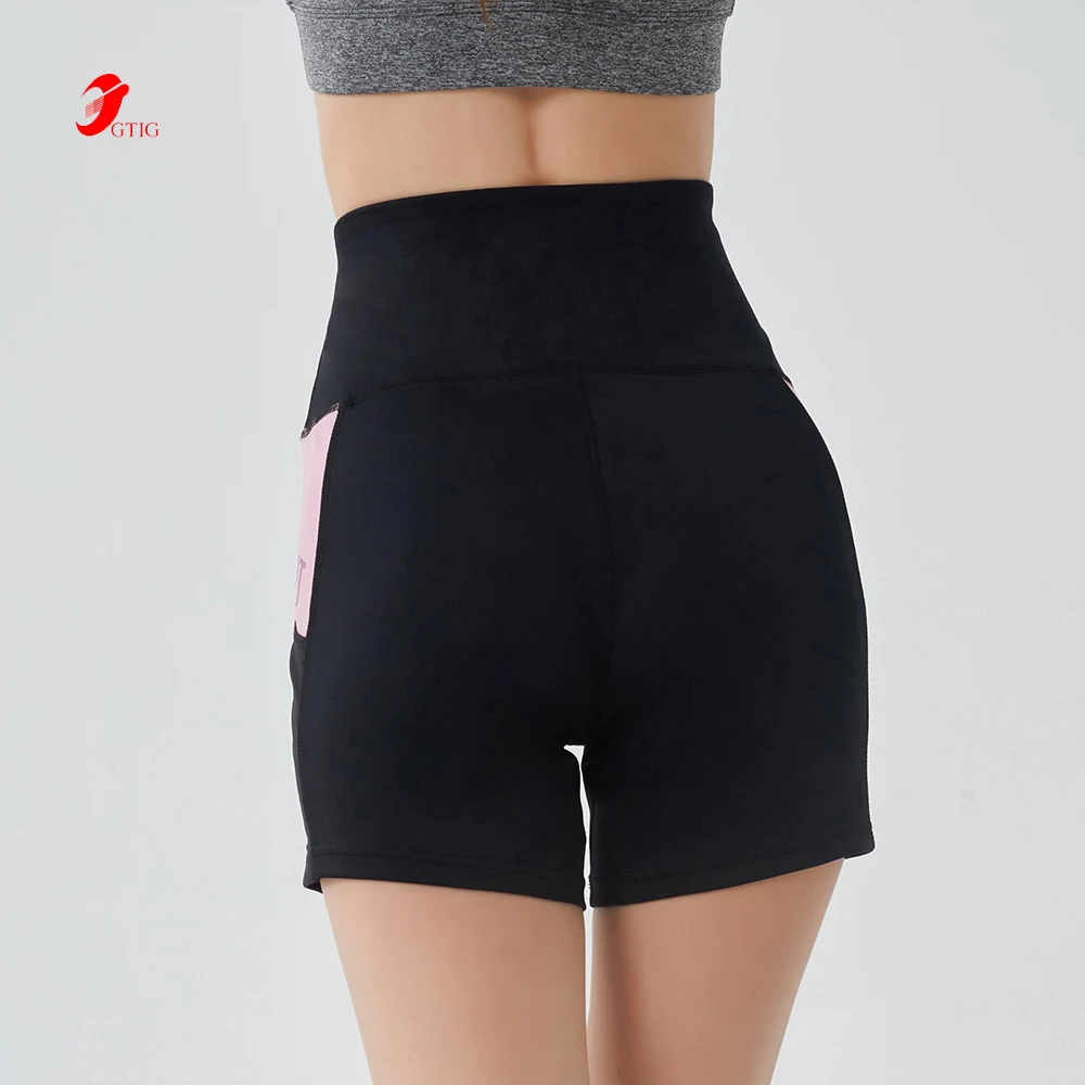 Эластичная резинка на талии, двойной слой для бега; Повседневные спортивные шорты для женщин