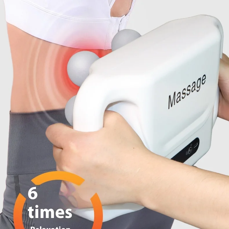 High Quality Massage Gun Best Budget Muscle Fascia Relaxation Six Heads Fascia Gun With 6 Modes And 20-speed Adjustment