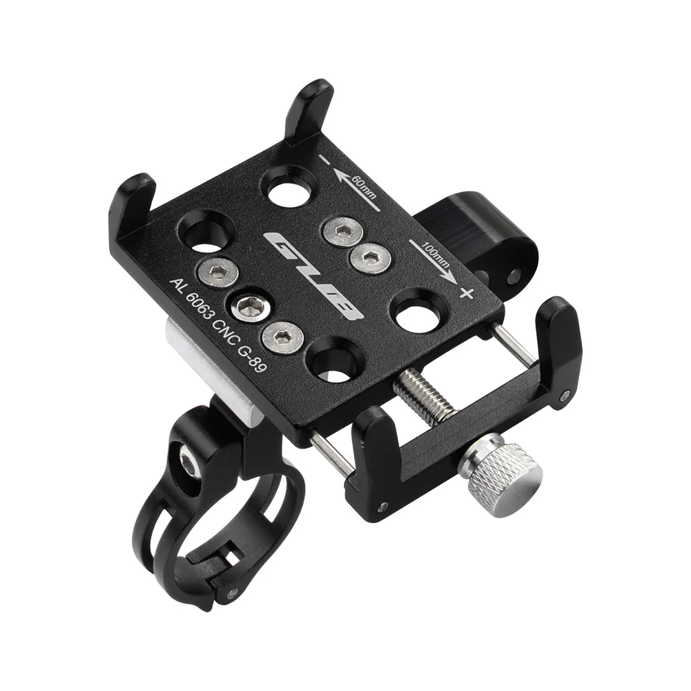 Aluminum Bicycle Phone Holder For Smartphone 3.5-6.2 inch Adjustable Support GPS Bike Phone Stand Mount Bracket