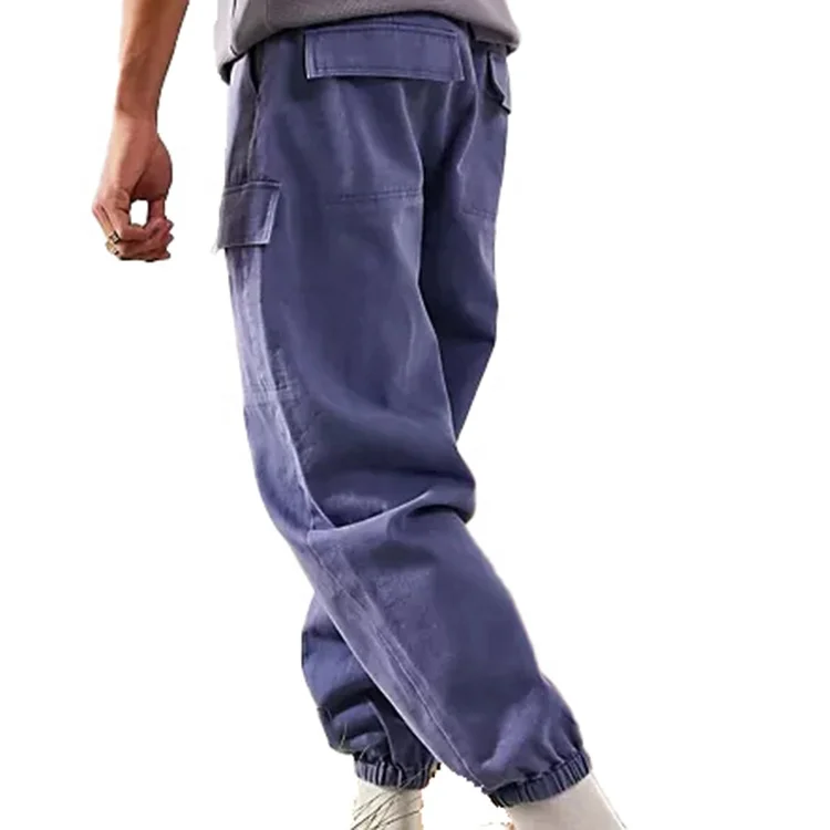 custom summer fashion brand cotton trousers casual workout outdoor khaki harem chino streetwear wholesale cargo jogger men pants