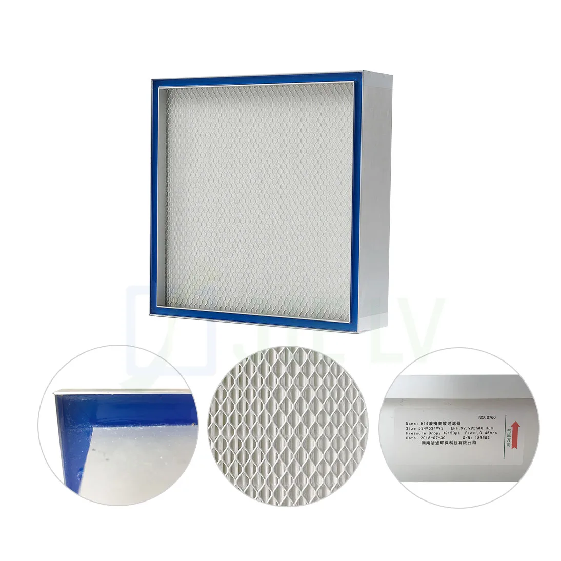 Manufacturer HVAC System Liquid Tank H13 H14 U15 Cleanroom Top Side Gel Seal Mini Pleat HEPA Filter & ULPA Filter