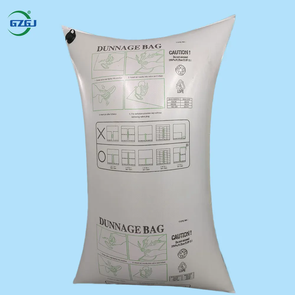 Inflatable Kraft Dunnage Air Bag For Containers Avoid Transport Cargo Damage Air Pillow Big Size Container Dunnage Air Bag