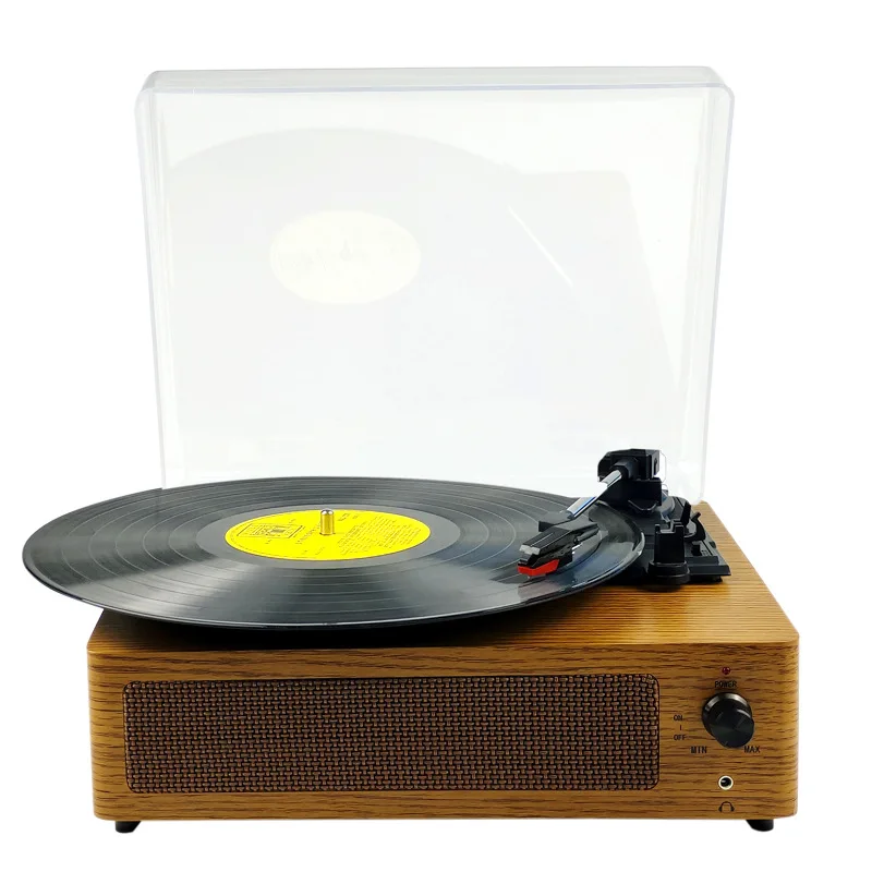 Wholesale Wooden Minimalist Retro Phonograph Wireless Connection Audio Vinyl Record Player