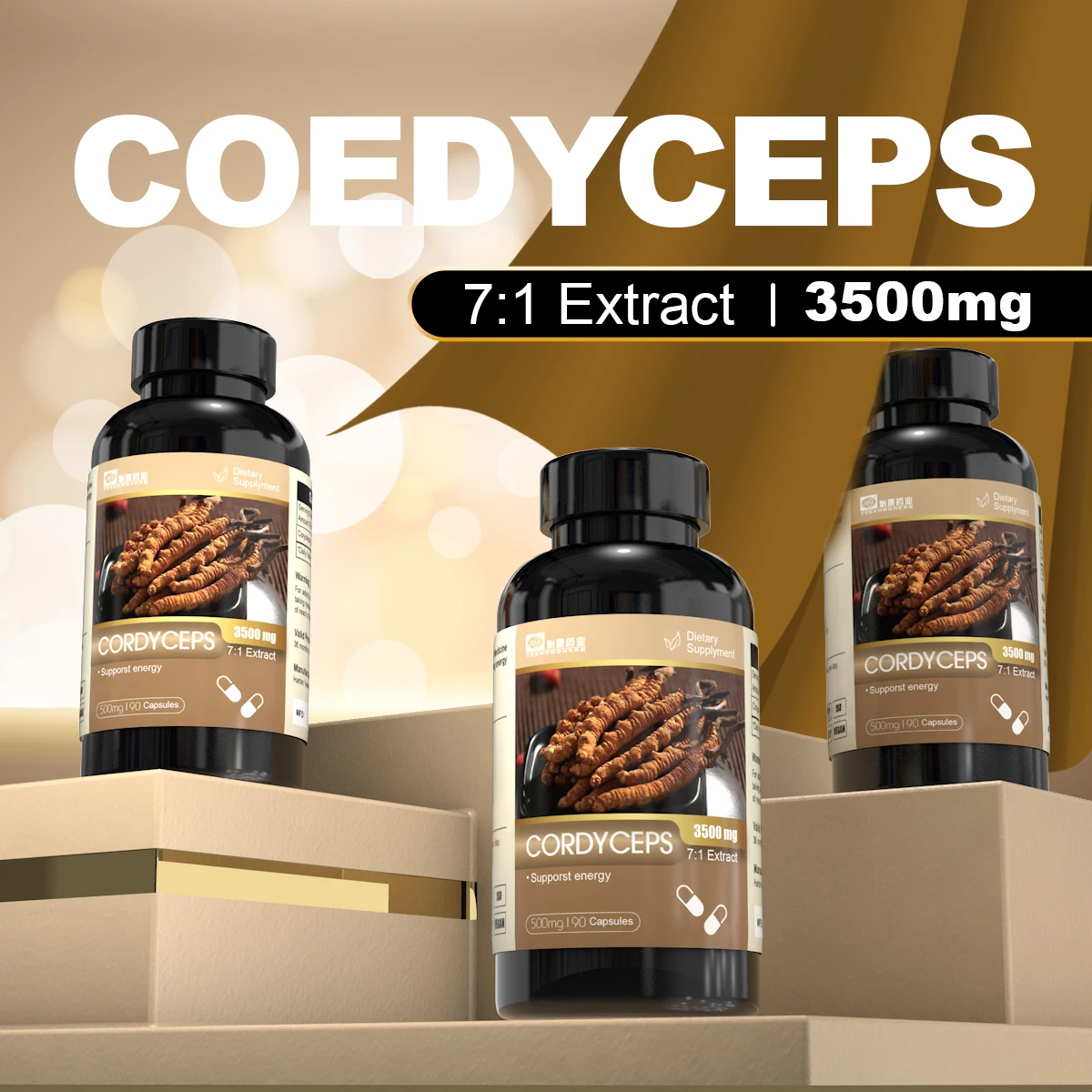 CORDYCEPS  sinensis  extract capsule Specially supplied to Russia