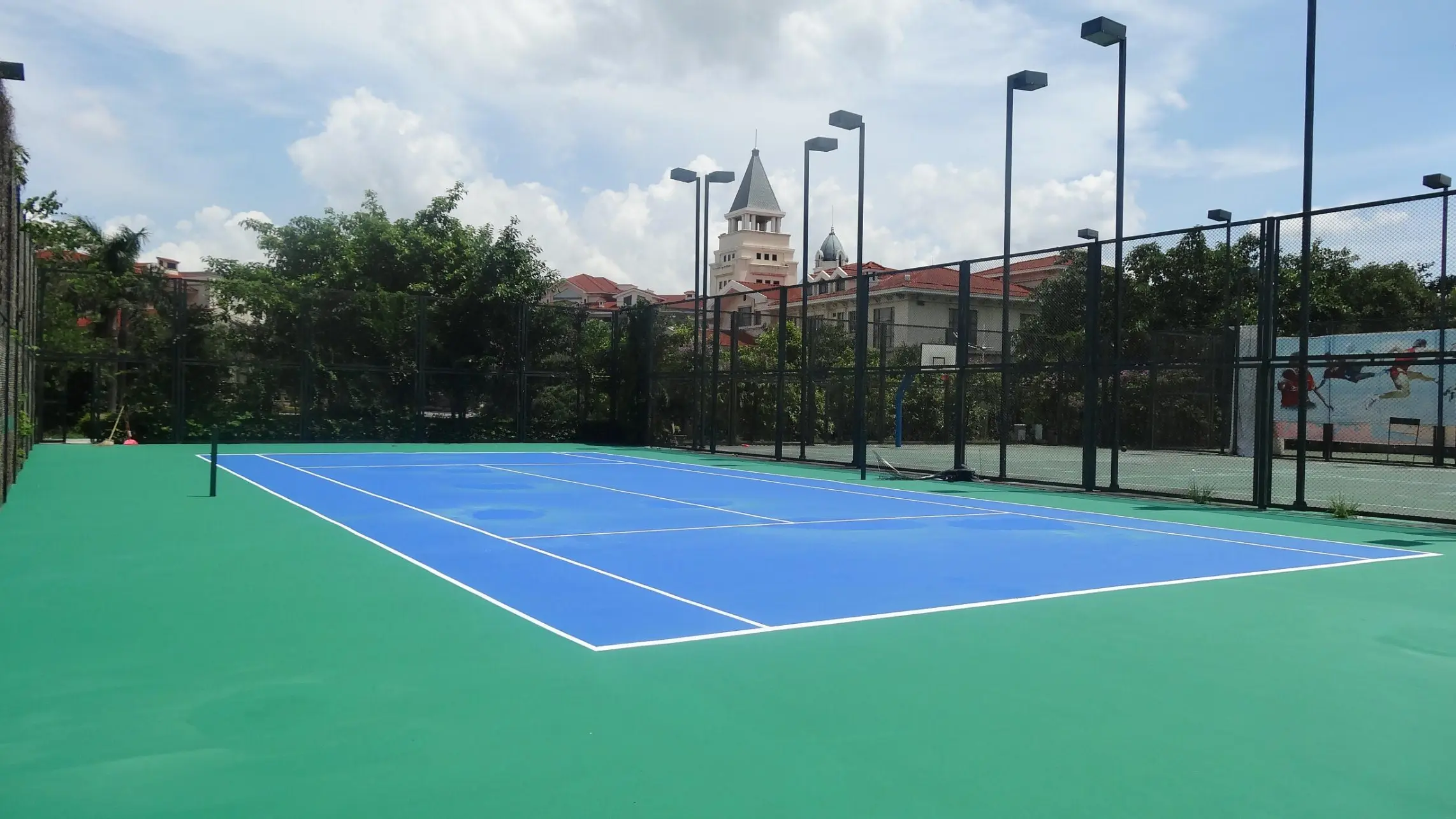 Silicon PU Material For School Basketball Court