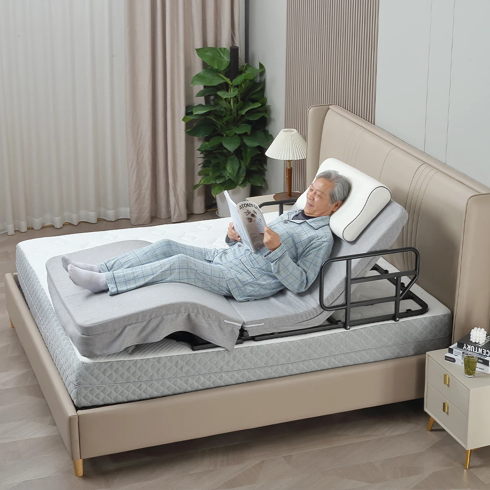 Konfurt 4 motors Roll Over Side Lift Home  Elderly Care Adjustable Bed