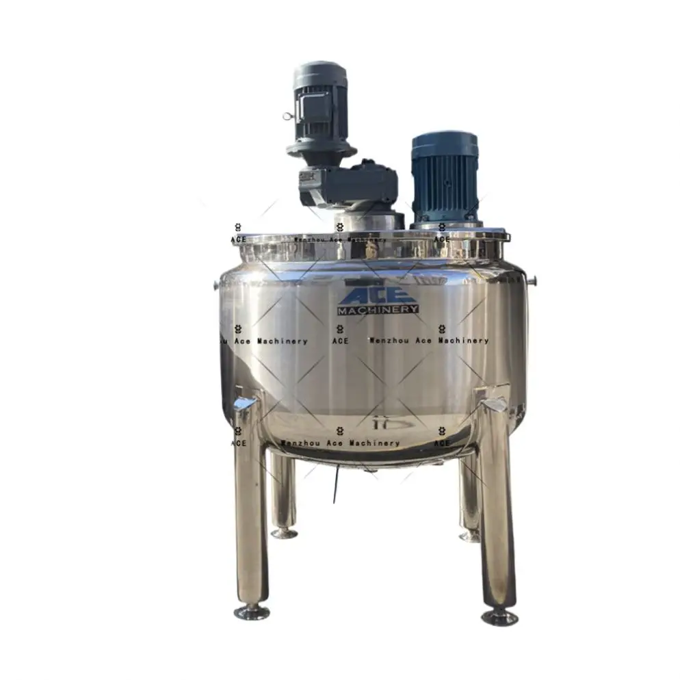 2000L Lubricating Grease Food Grade Vacuum Mixer Emulsifying Stirrers Tomato Paste Machines Mayonnaise Making Machine