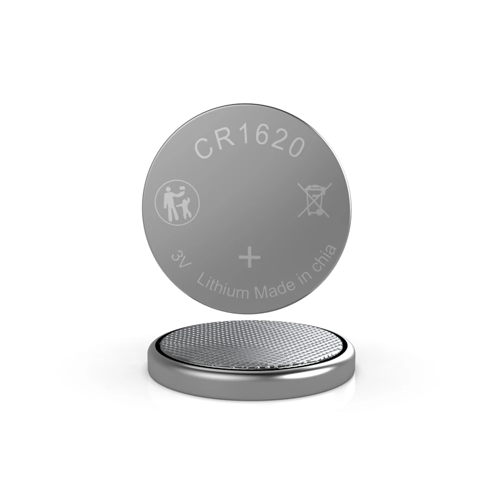 High Capacity Round Button Coin Cell Cr1620 3.0v 70mah Lithium Battery For Luminous Toy Remote Control Car