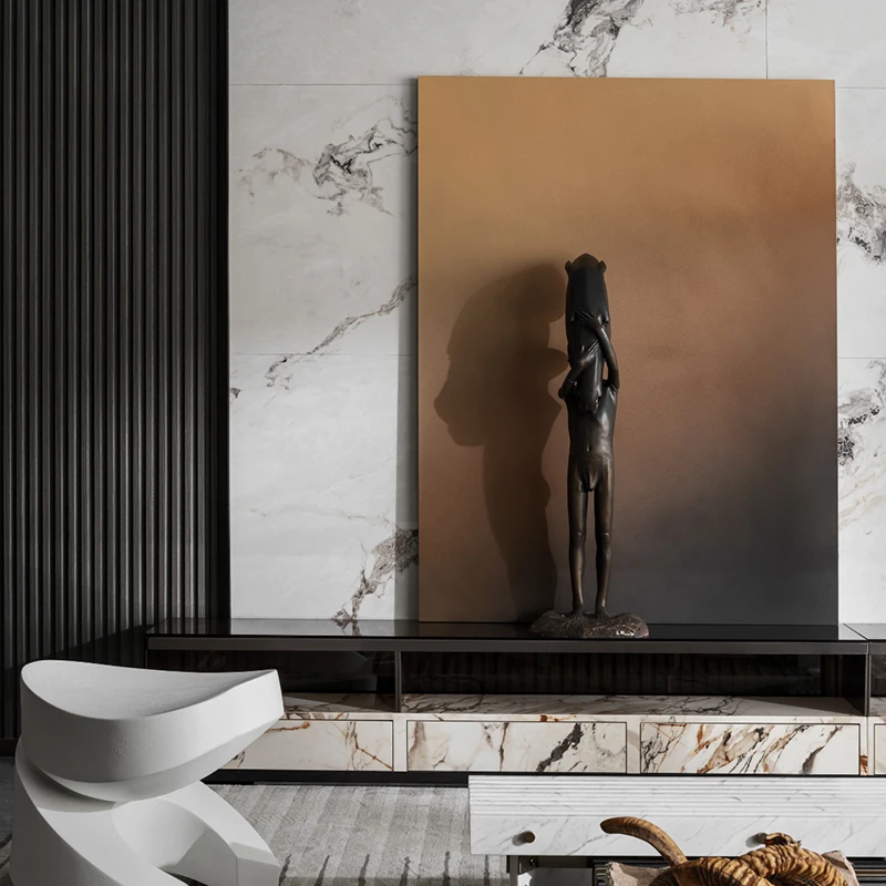 High quality high end bedroom wall decorations wpc interior fluted louver wall panel for interior