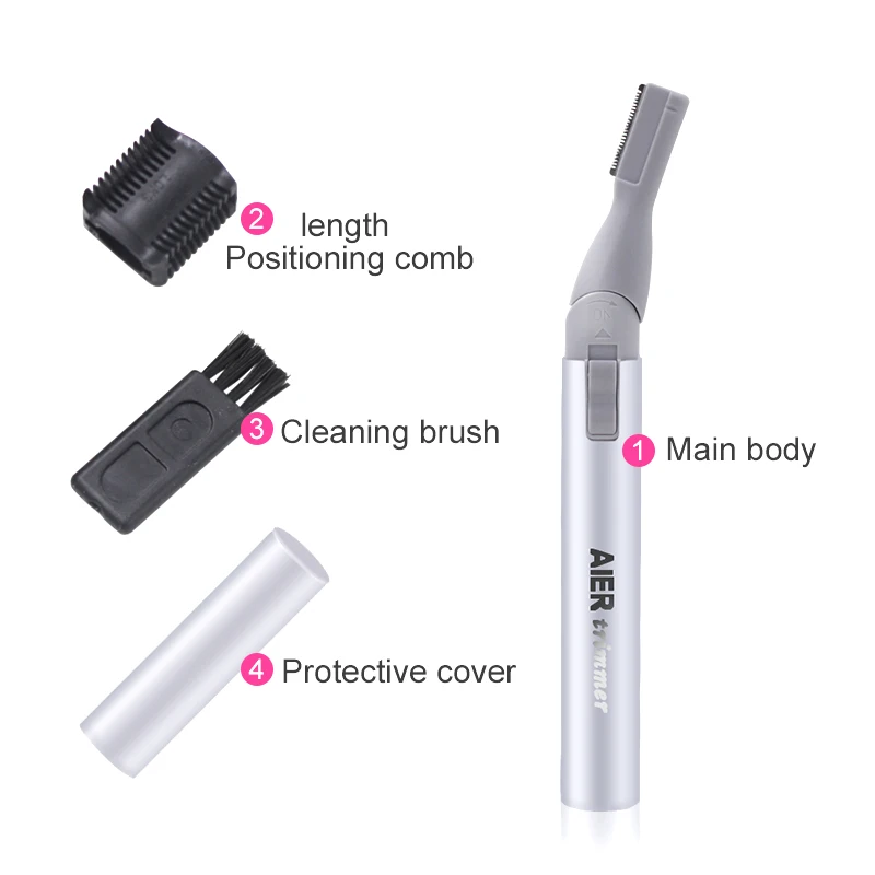 CNAIER AE-819 amazon top sell Hair Trimmer Lady Electric eyebrow Trimmer eyebrow hair remover trimmer
