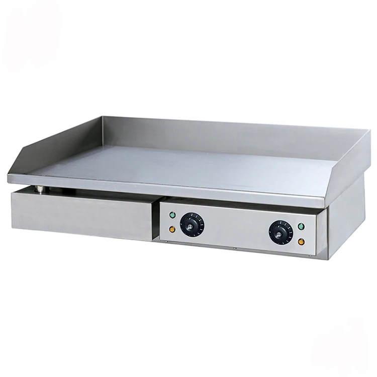Commercial Countertop Electric Burger Griddle with 10mm Thickness Flat Plate