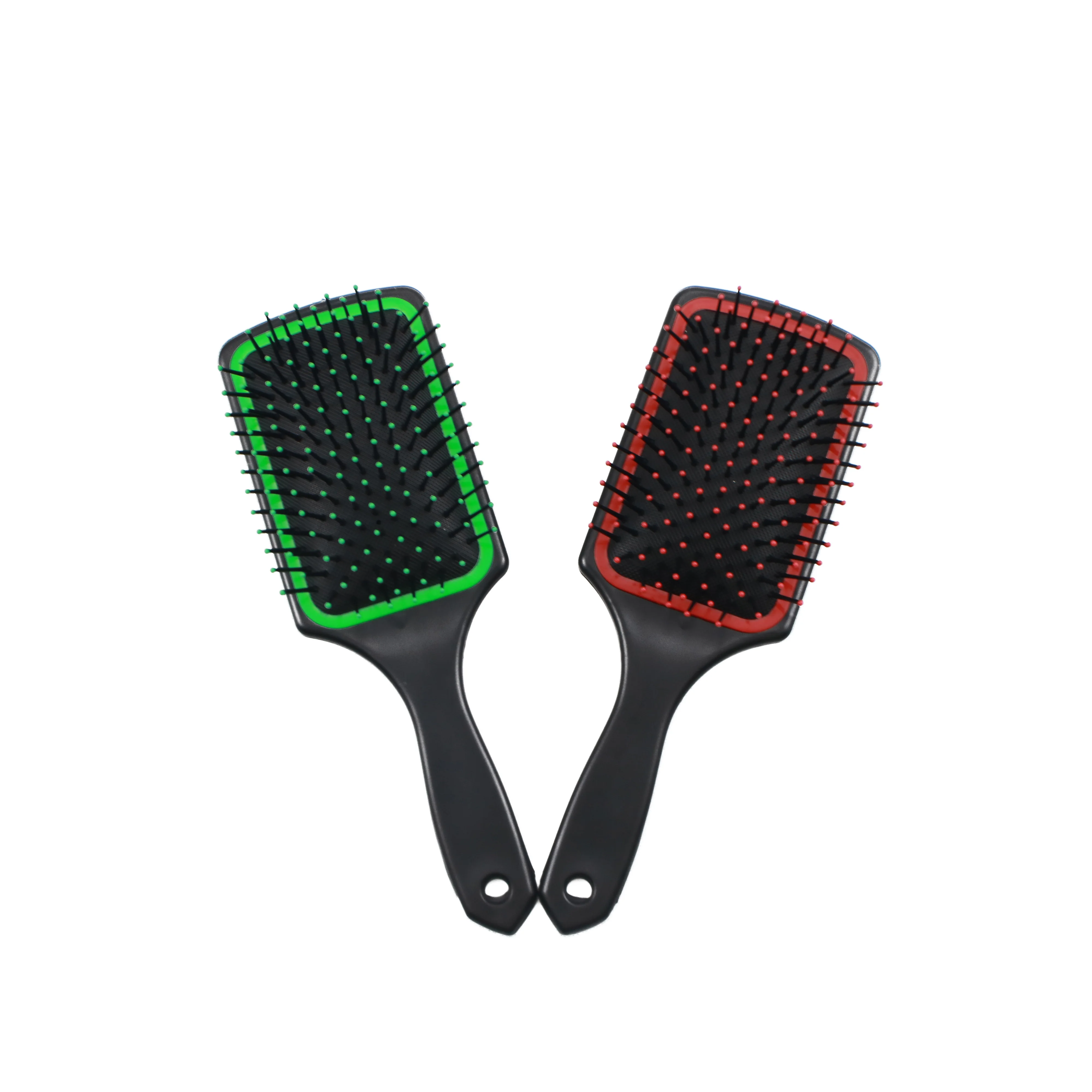 Cheap Price ABS Paddle Vent Hair Brush Custom Logo Rubber Handle Massage Paddle Hairbrush For Curly Wet Or Dry Hair Soft brush