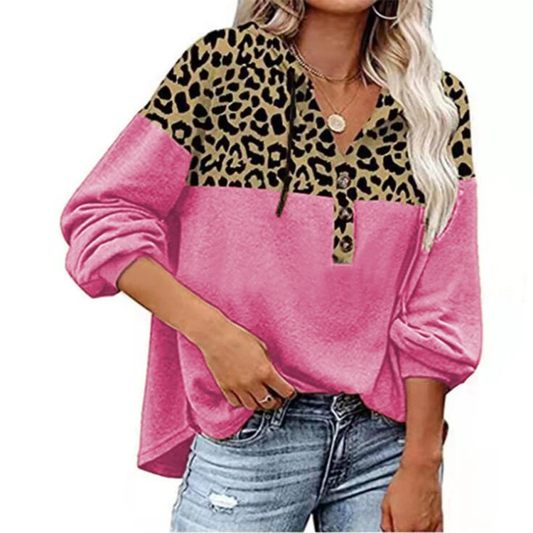 C251 New 2022 High Quality Plus Size Leopard Print Shirt Yarn Winter Sweaters
