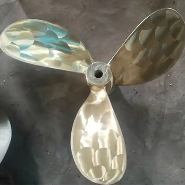 High Quality Marine Copper alloy  10 inch 3 Blade/Wing Engine boat long tail boat propeller/shaft