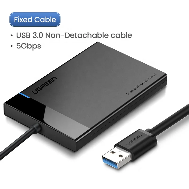  Корпус для жесткого диска Ugreen адаптер 2 5 Sata-USB 3 0 корпус HD внешний портативный инструмент бесплатно SSD-диска Type