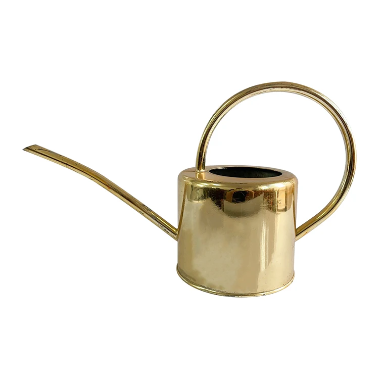 Garden watering tools gold 2L stainless steel watering can for flower plants