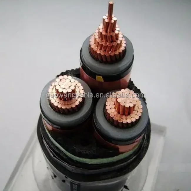 33kV Single/Three Core 630 mm2 XLPE Power Cable and Underground Cable YJV32 YJV72 with Steel Wire Armoured